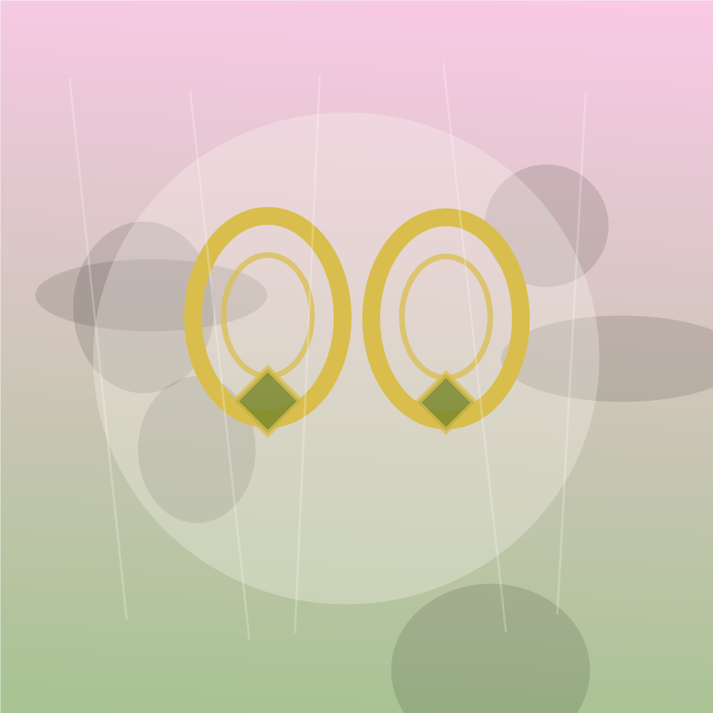 Boucles d'oreilles en or, perle et style marocain presente dans une composition catalogue bijoux